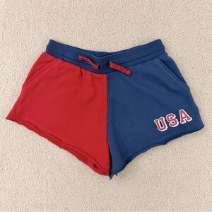 Red & Blue USA Colorblock Women’s 3” Shorts